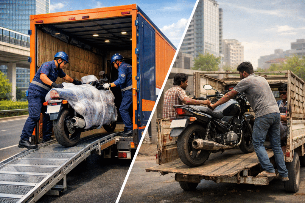 Verified bike transport service in gurgaon anant logistic